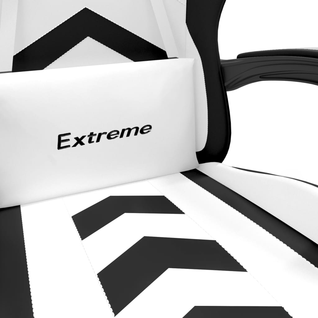 Cadeira gaming couro artificial preto e cinzento