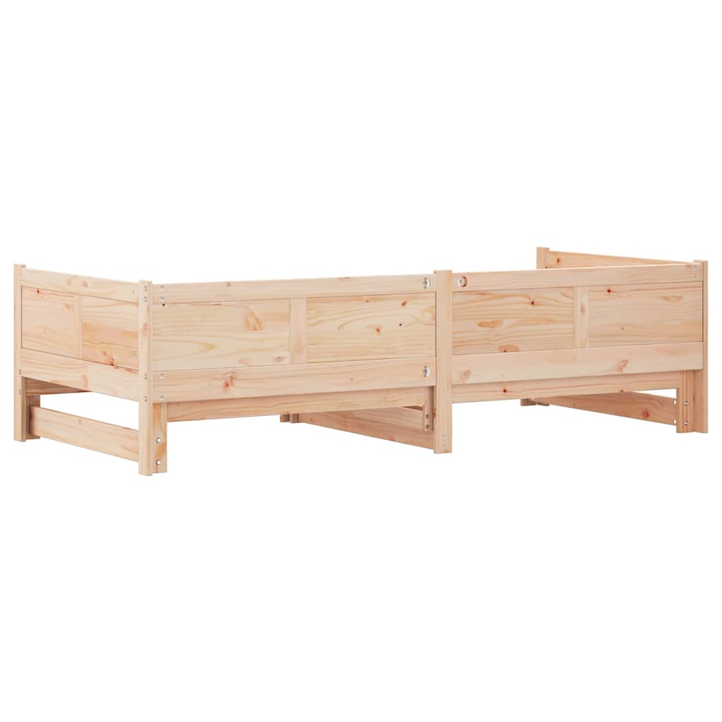 Cama Dia Rebatível Castanho 203.5 x 184 x 56.5 cm