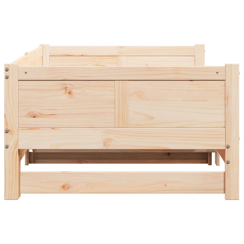 Cama Dia Rebatível Castanho 203.5 x 184 x 56.5 cm