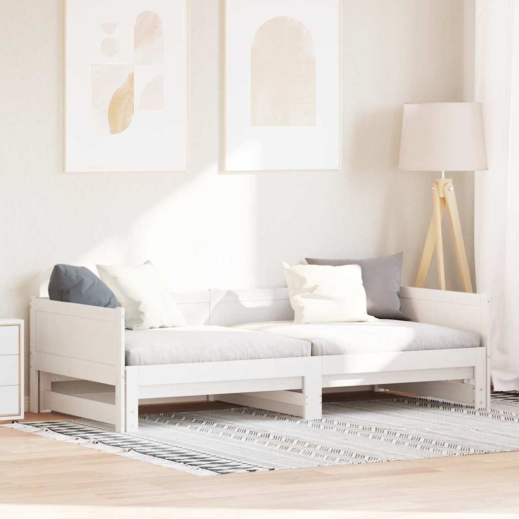 Cama Dia Rebatível Branco 203.5 x 184 x 56.5 cm