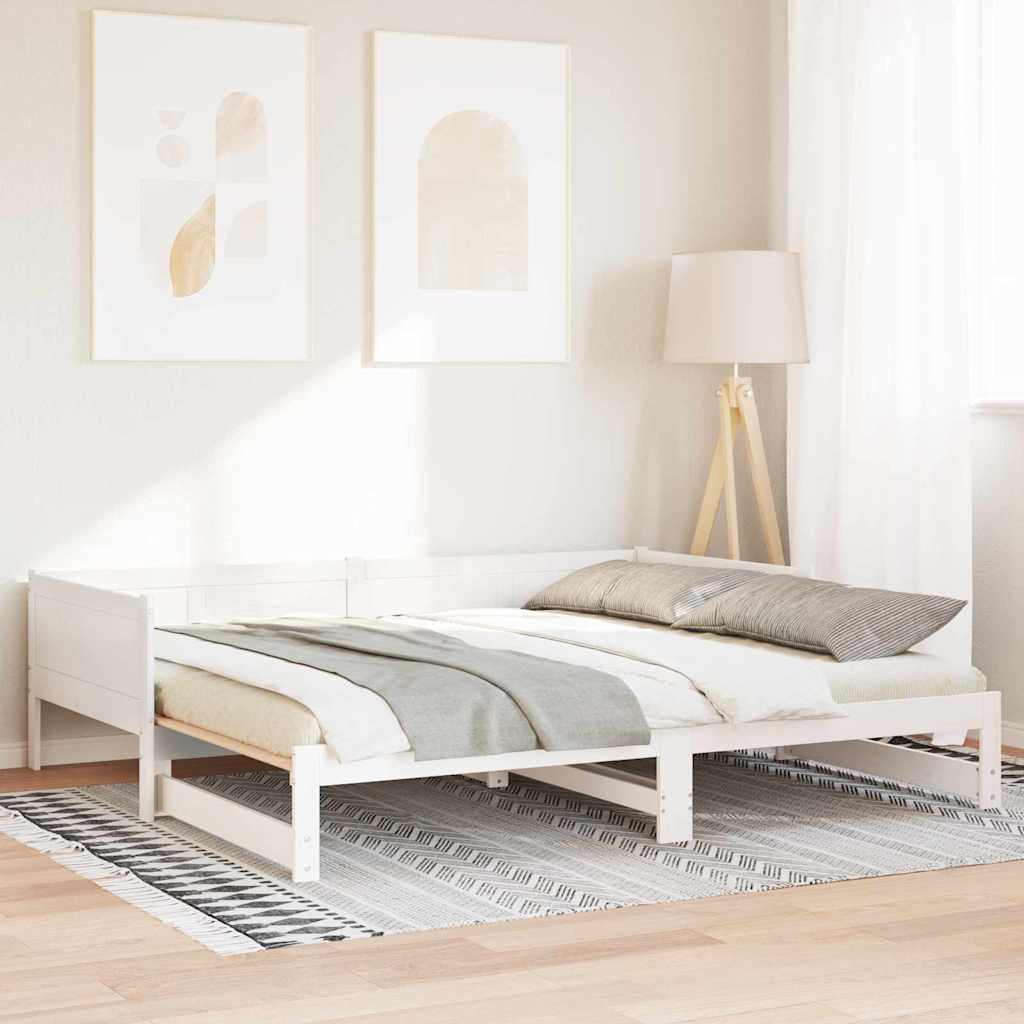 Cama Dia Rebatível Branco 203.5 x 184 x 56.5 cm