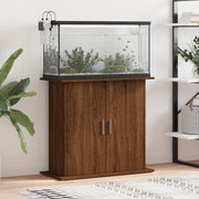 Suporte de aquário 81x36x73 cm deriv. madeira carvalho castanho