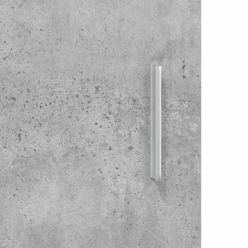 Suporte para aquário 101x41x58 cm, concreto cinza, madeira projetada