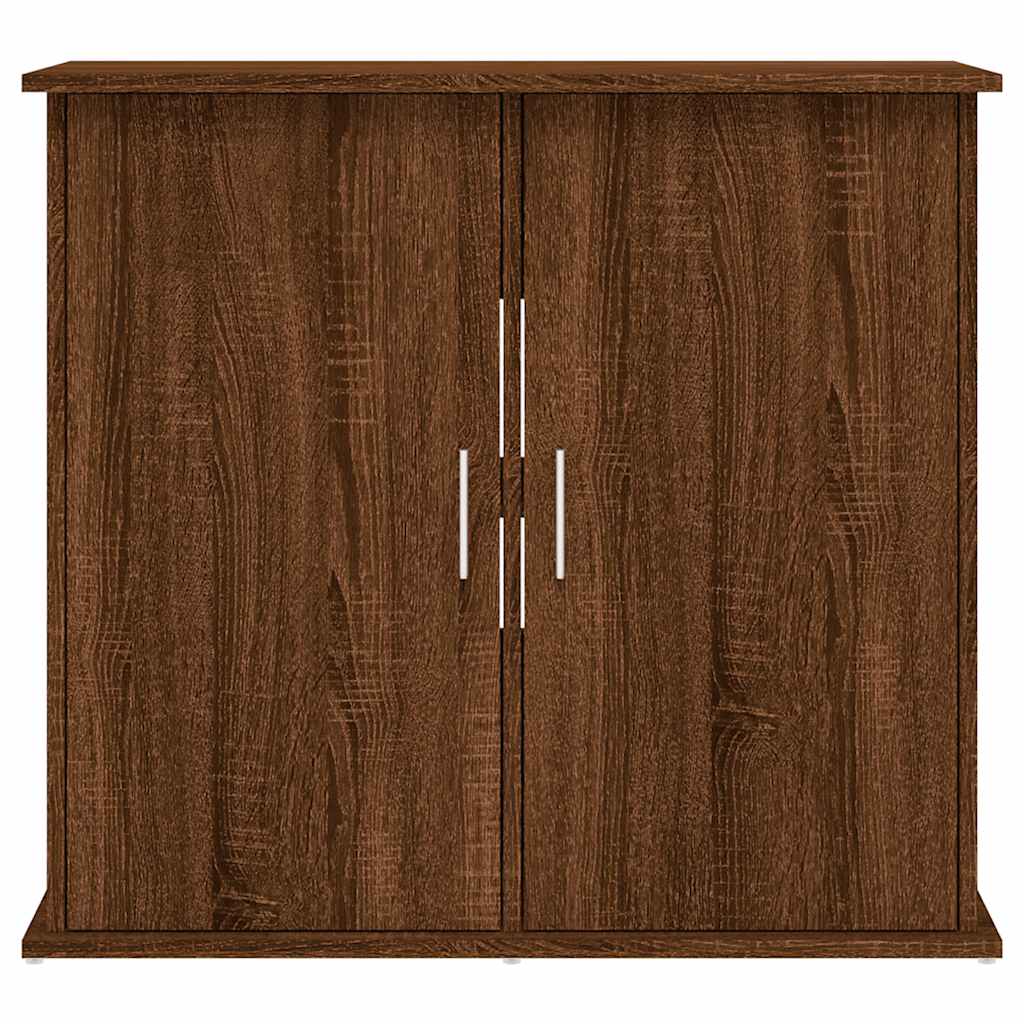 Suporte de aquário 81x36x73 cm deriv. madeira carvalho castanho