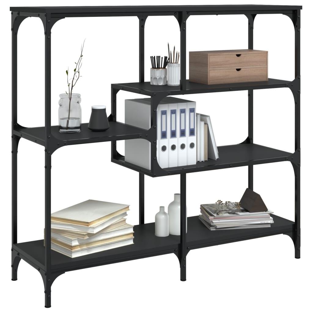 Mesa consola 103x32x95 cm derivados de madeira preto