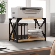 Suporte impressora 2 prateleiras deriv.madeira carvalho sonoma