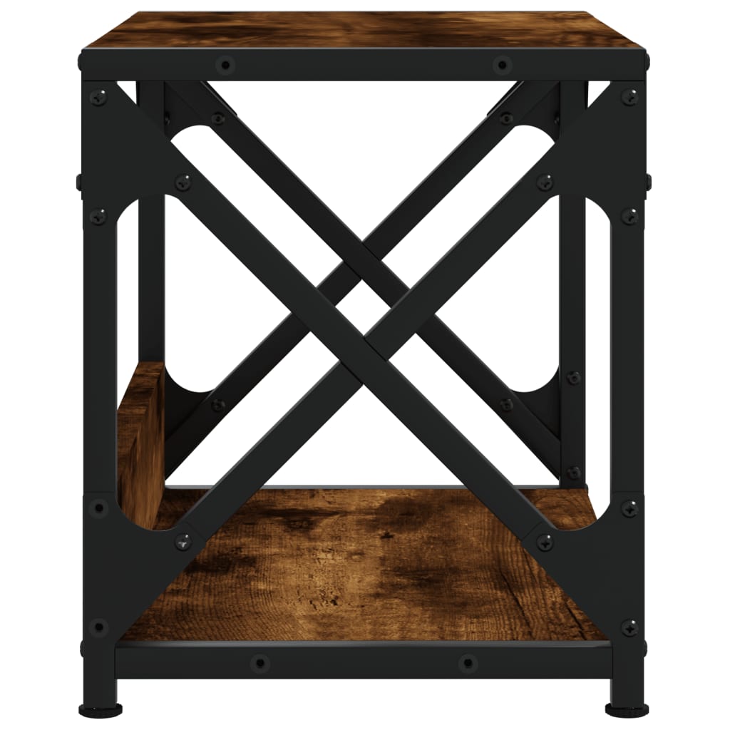 Suporte impressora 2 prateleiras deriv.madeira carvalho fumado