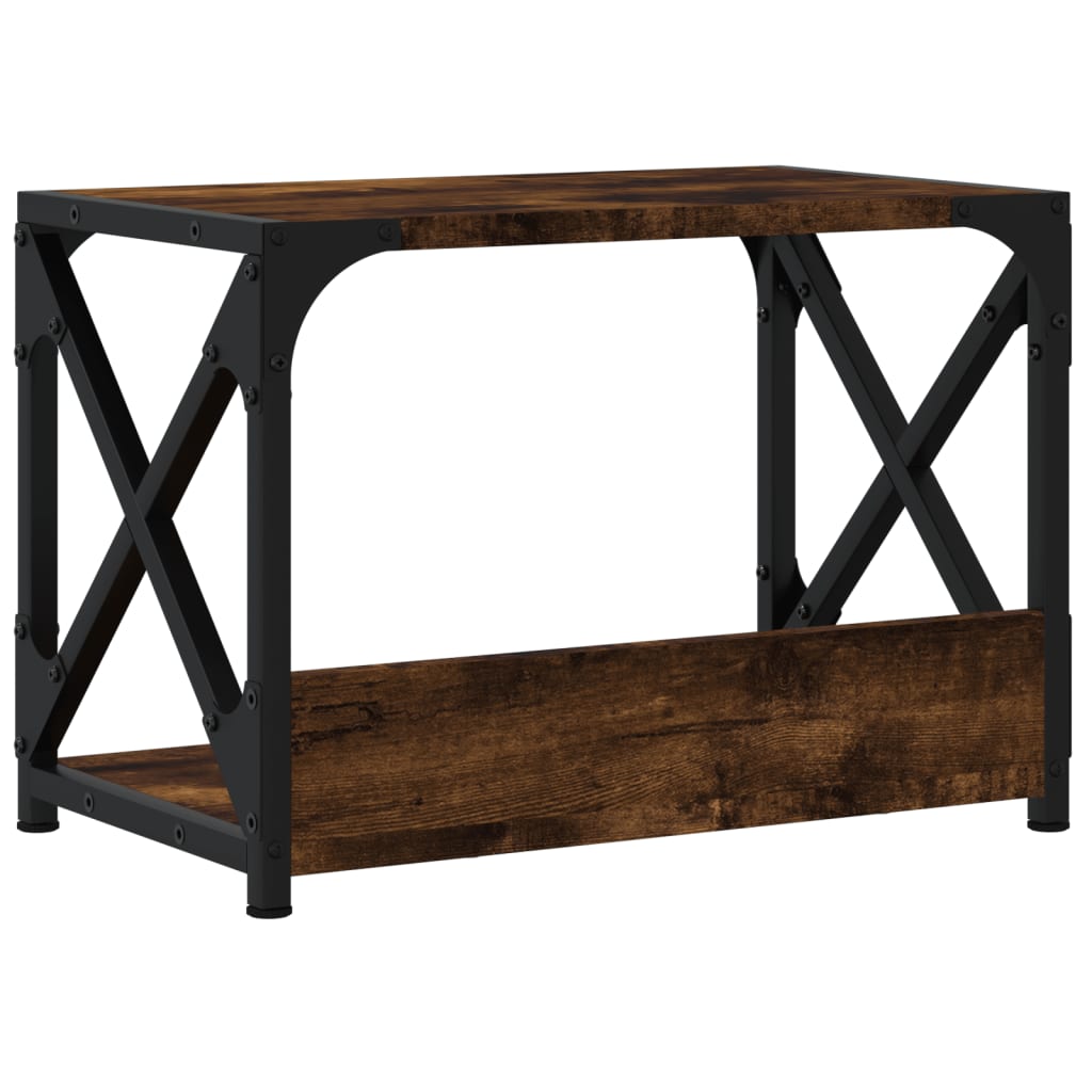 Suporte impressora 2 prateleiras deriv.madeira carvalho fumado