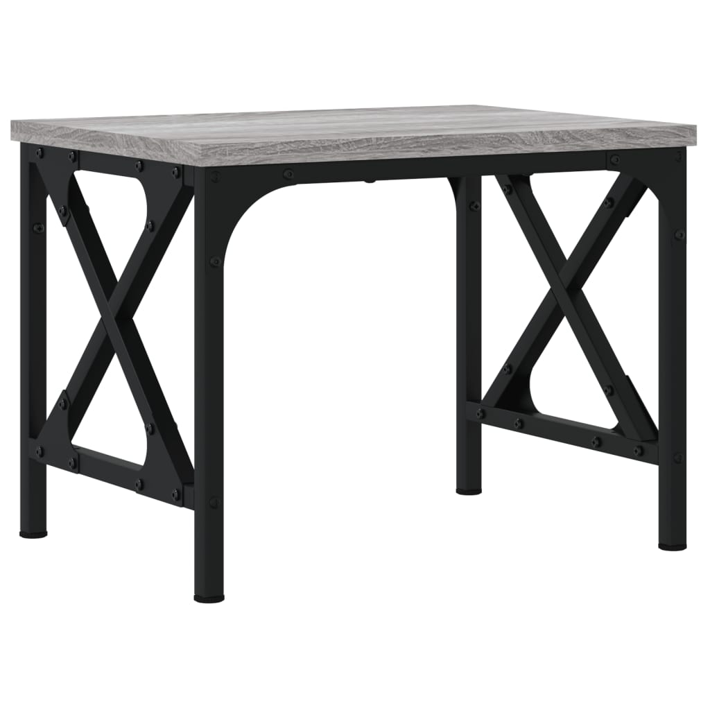 Suporte de impressora 40x30x31cm derivados madeira cinza sonoma