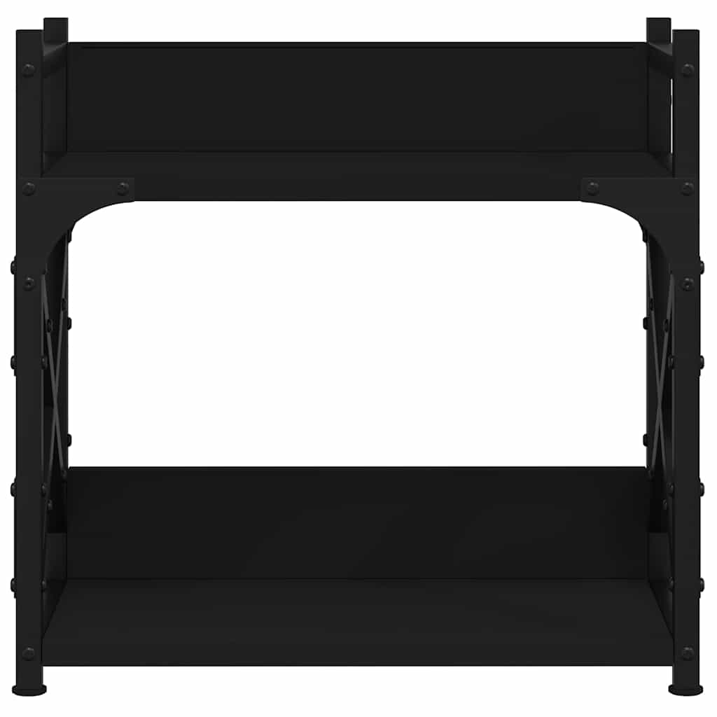 Suporte impressora 2 prateleiras 40x20x40 deriv. madeira preto