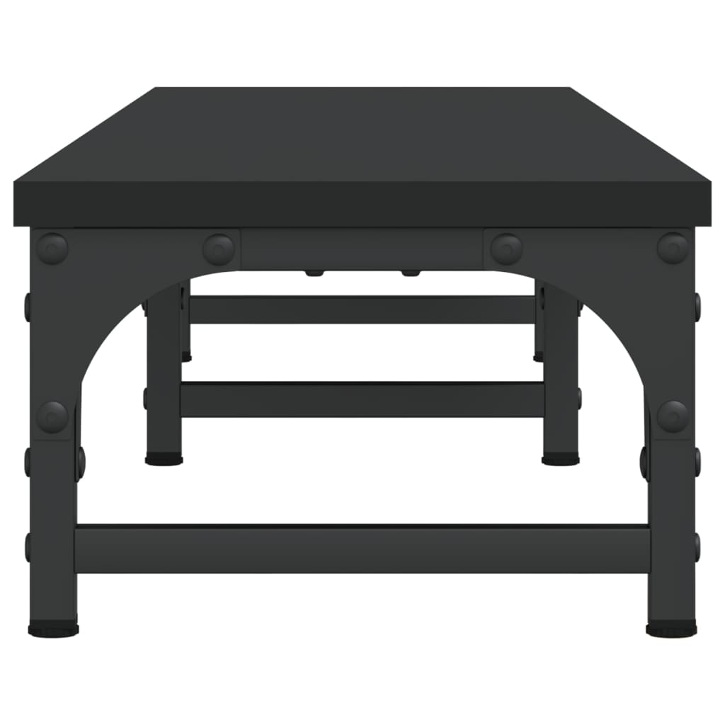 Suporte de monitor 105x23x15,5 cm derivados de madeira preto