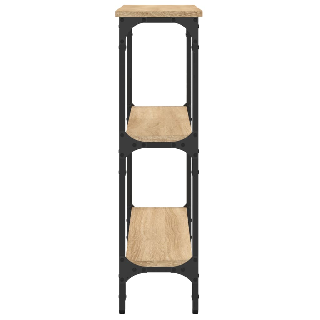 Mesa de console Carvalho Sonoma 75x22,5x75 cm Madeira projetada