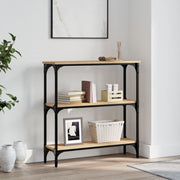 Mesa de console Carvalho Sonoma 75x22,5x75 cm Madeira projetada