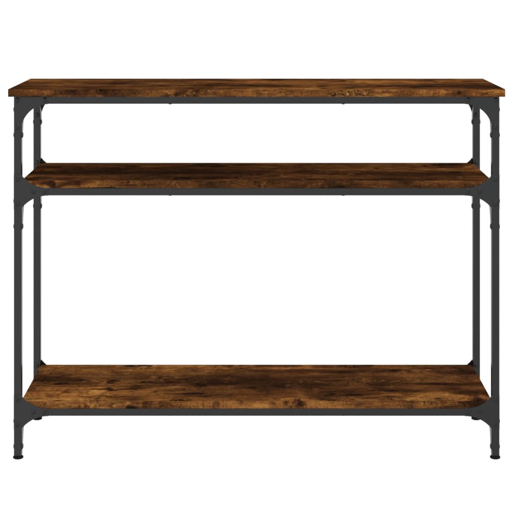 Mesa consola 100x29x75 cm derivados de madeira carvalho fumado