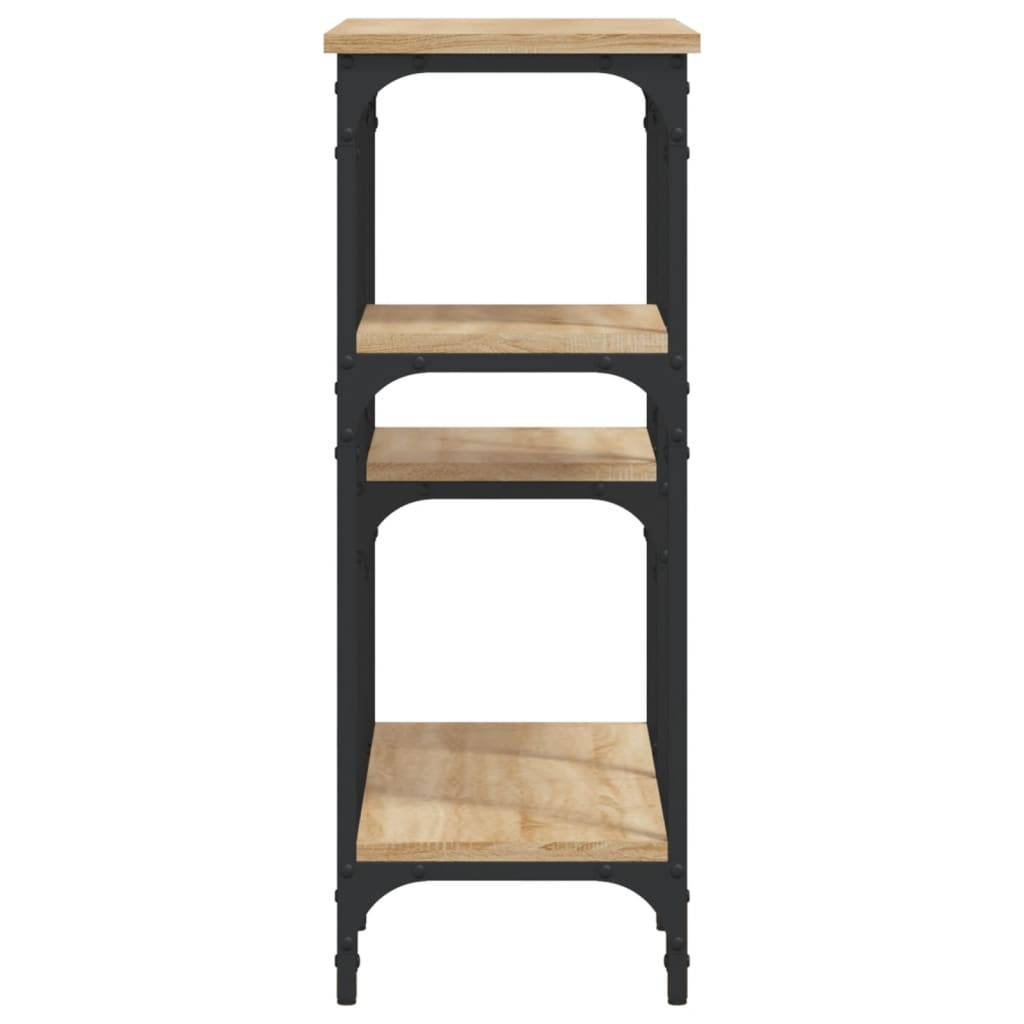 Mesa de console Carvalho Sonoma 80x29x75 cm Madeira projetada