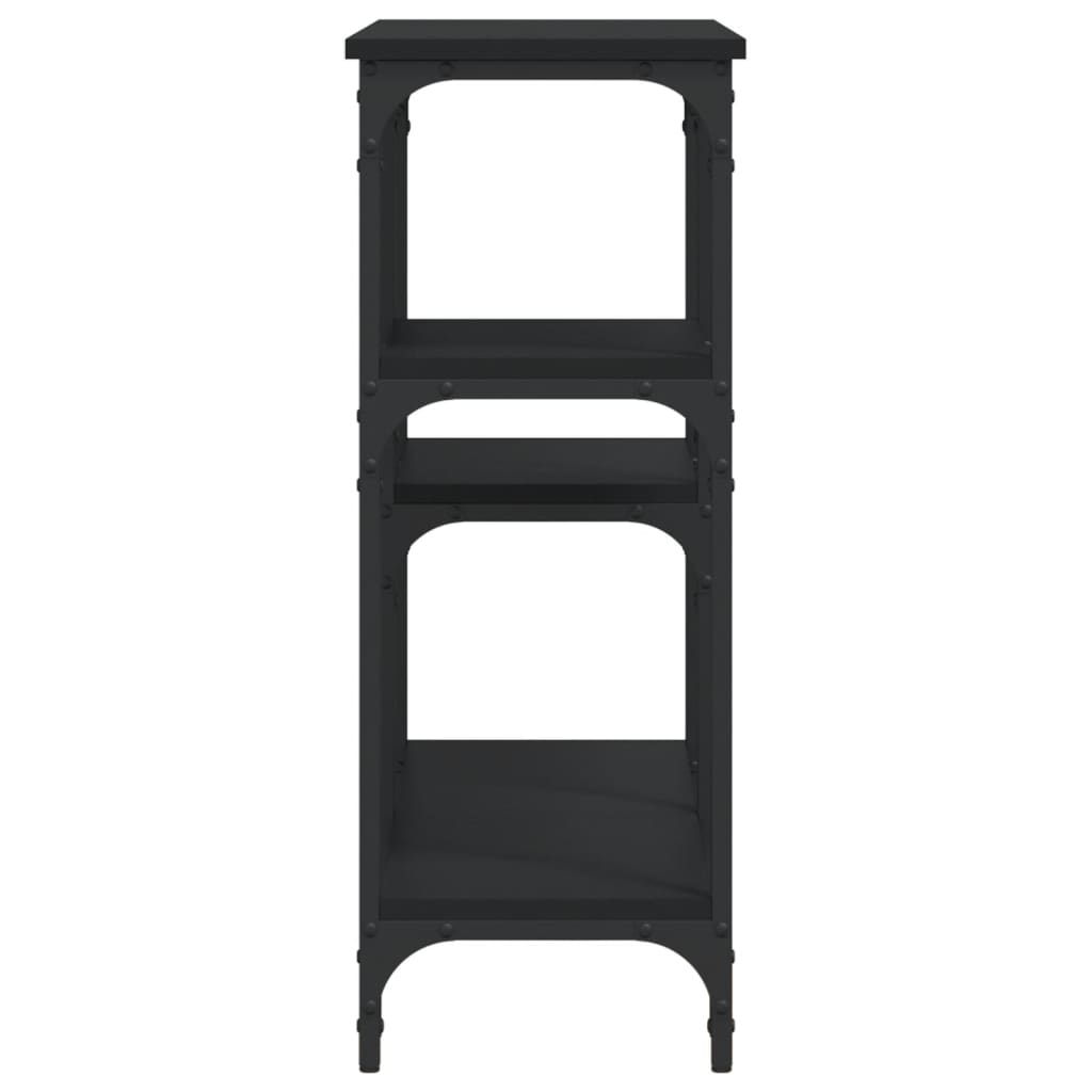Mesa consola 102x29x75 cm derivados de madeira preto