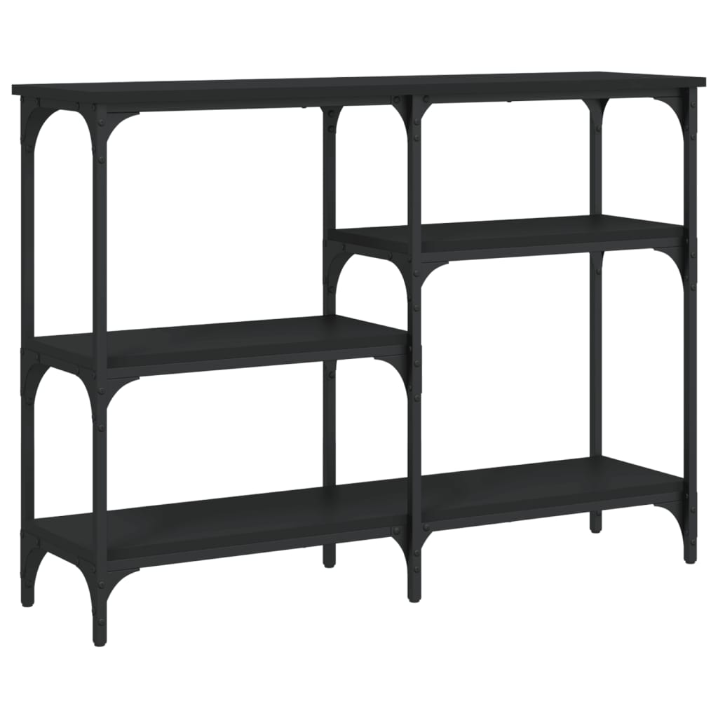 Mesa consola 102x29x75 cm derivados de madeira preto