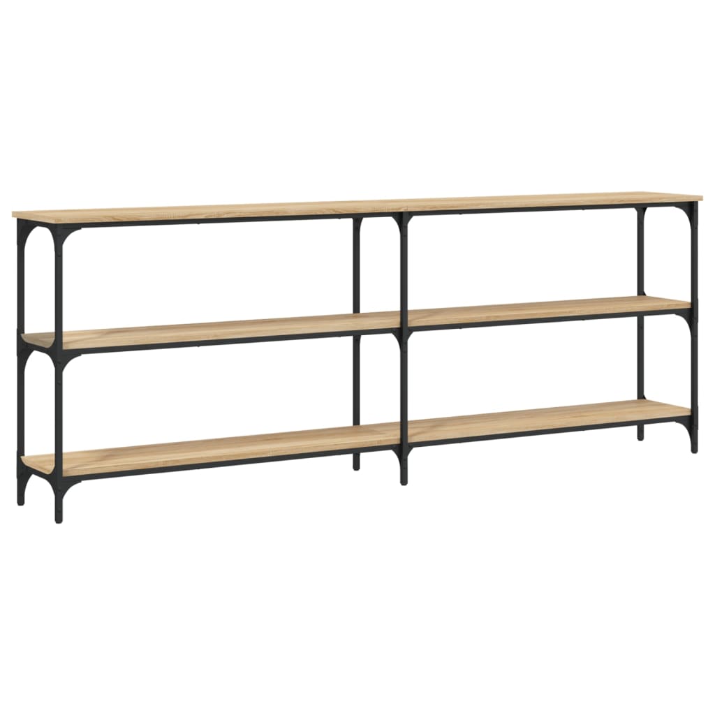 Mesa de console Carvalho Sonoma 200x29x75 cm Madeira projetada