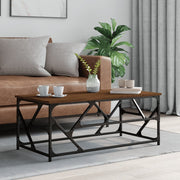 Mesa centro 100x50x40 cm derivados de madeira carvalho castanho