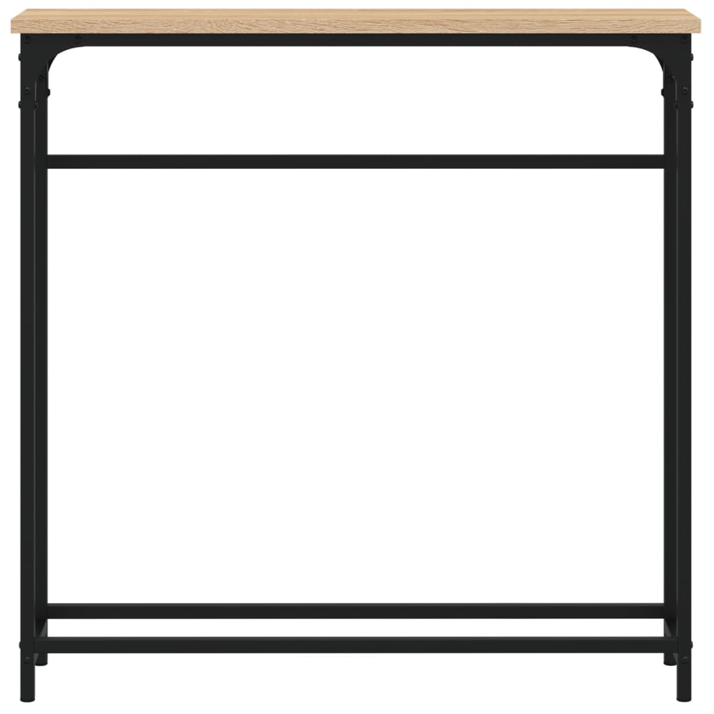 Mesa de console Carvalho Sonoma 75x19,5x75 cm Madeira projetada