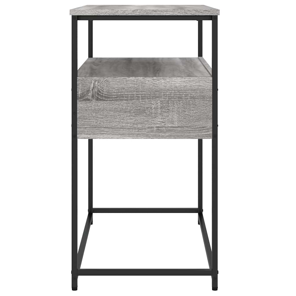 Mesa consola 75x40x75 cm derivados de madeira cinzento sonoma