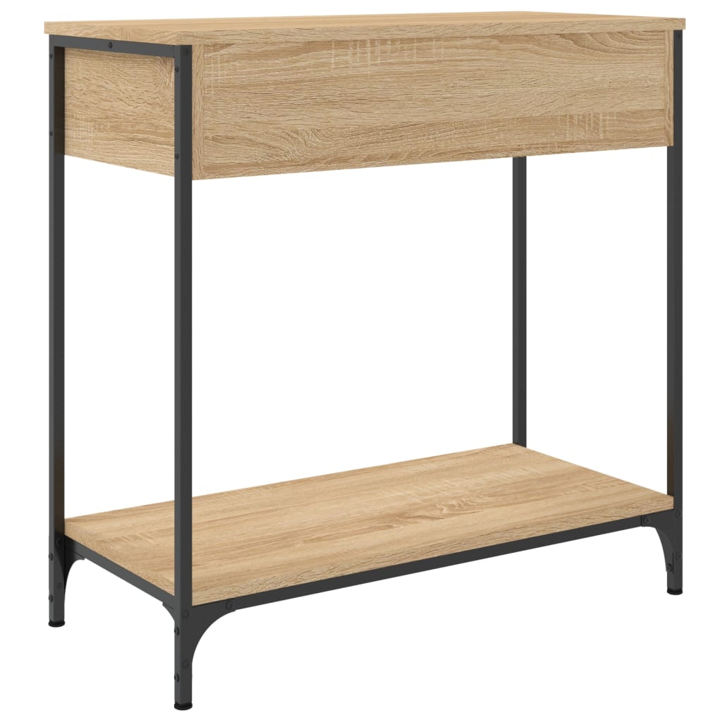 Mesa consola 75x34,5x75 cm derivados de madeira carvalho sonoma