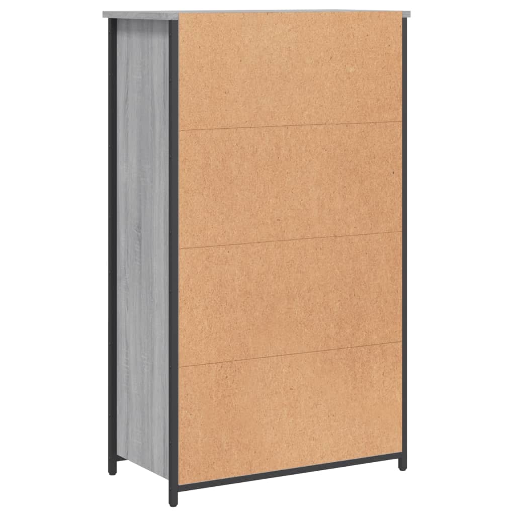 Aparador alto 62x32x103,5 cm derivados de madeira cinza sonoma