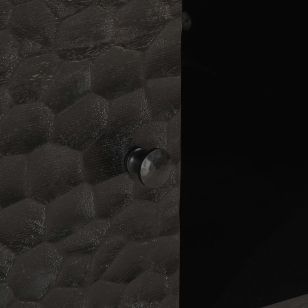 Mesa de centro 80x50x40 cm madeira de mangueira maciça preto