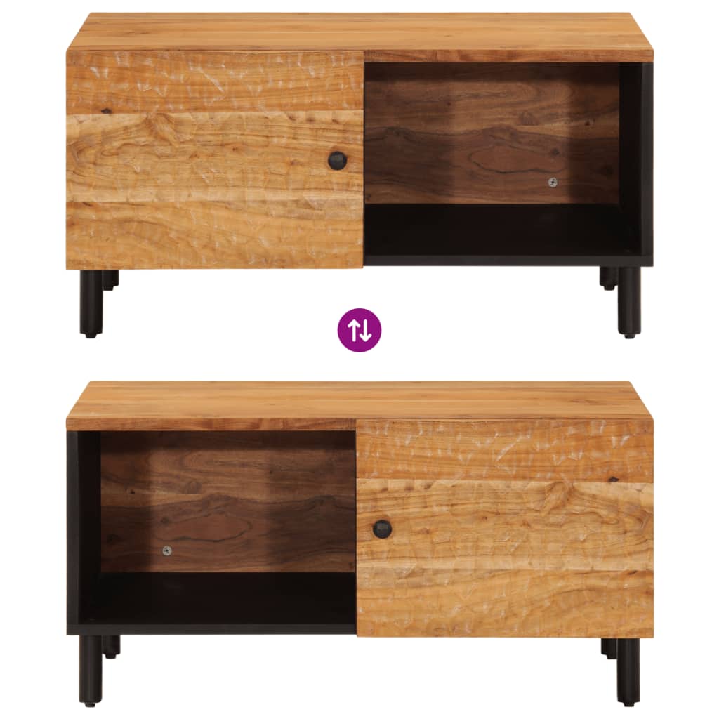 Mesa de centro 80x50x40 cm madeira de acácia maciça