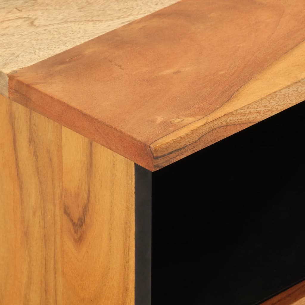 Mesa de cabeceira 40x33x46 cm madeira de acácia maciça