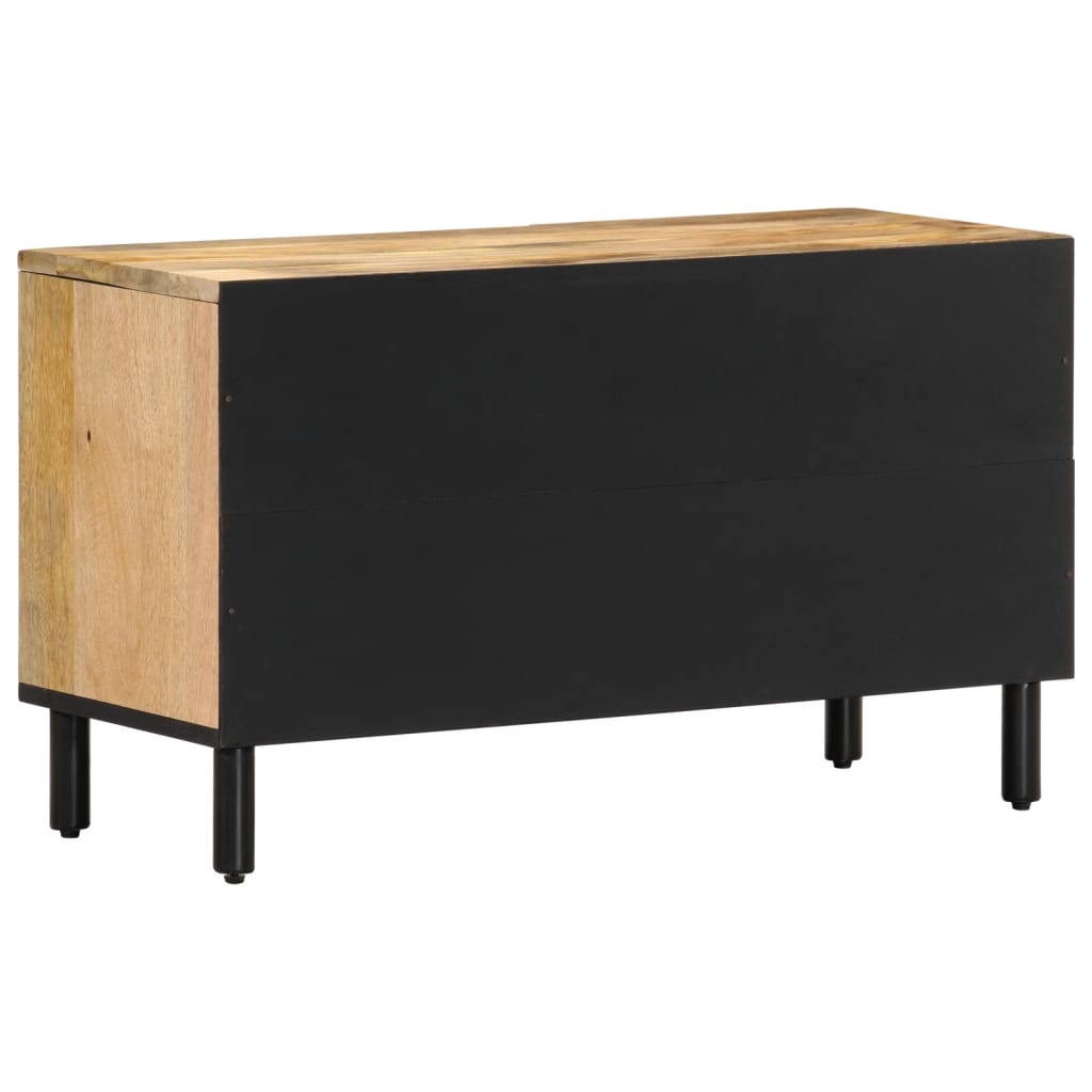 Móvel de TV 80x31x46 cm madeira de mangueira maciça