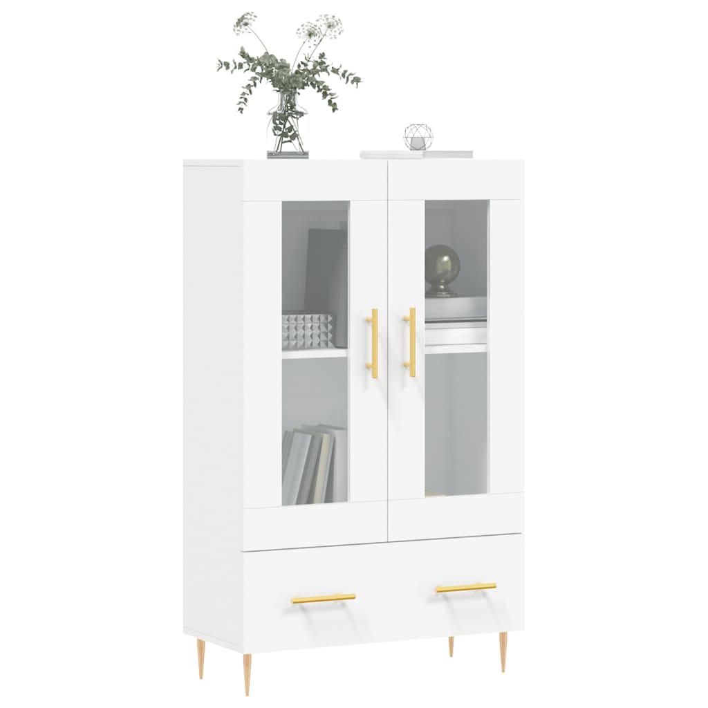 Aparador alto 69,5x31x115 cm derivados de madeira branco