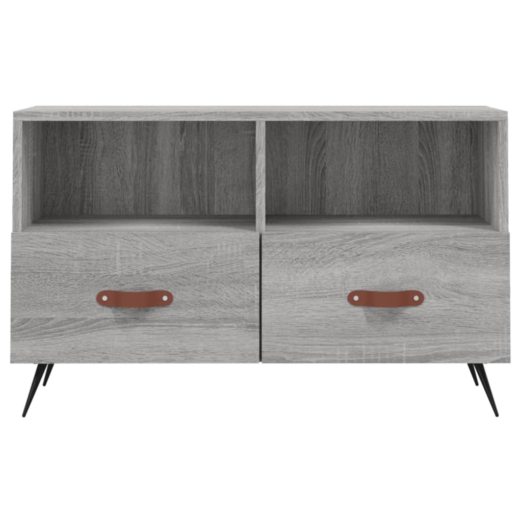 Móvel de TV 80x36x50 cm derivados de madeira cinzento sonoma