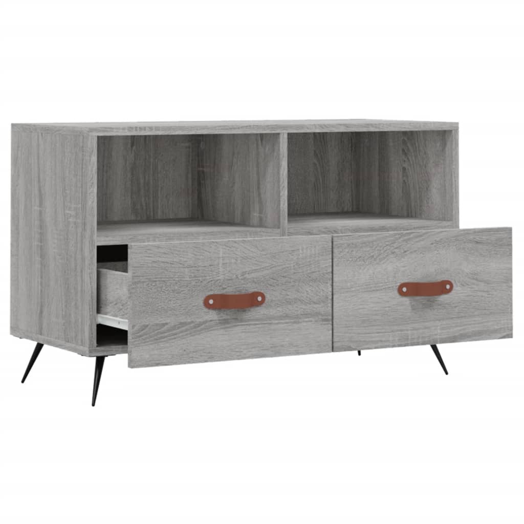 Móvel de TV 80x36x50 cm derivados de madeira cinzento sonoma