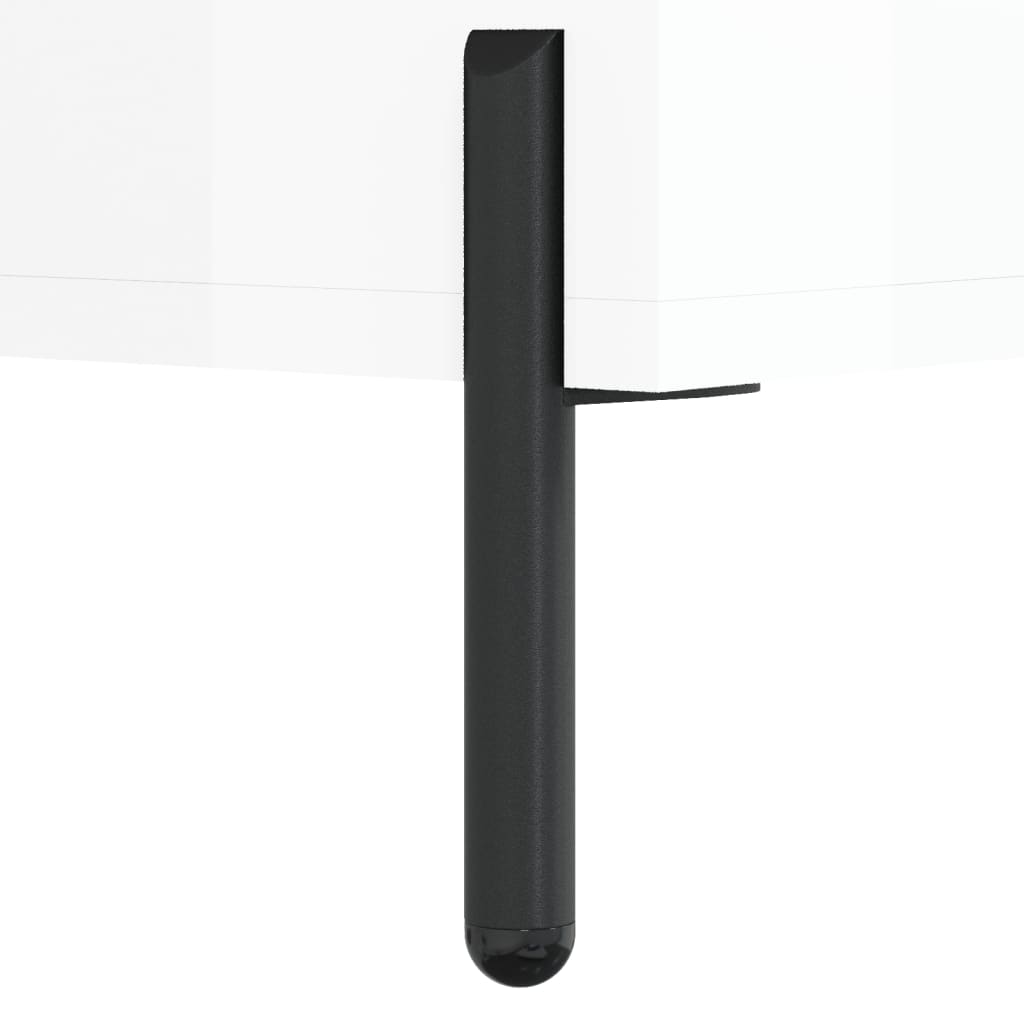 Móvel de TV 80x36x50 cm derivados de madeira branco brilhante