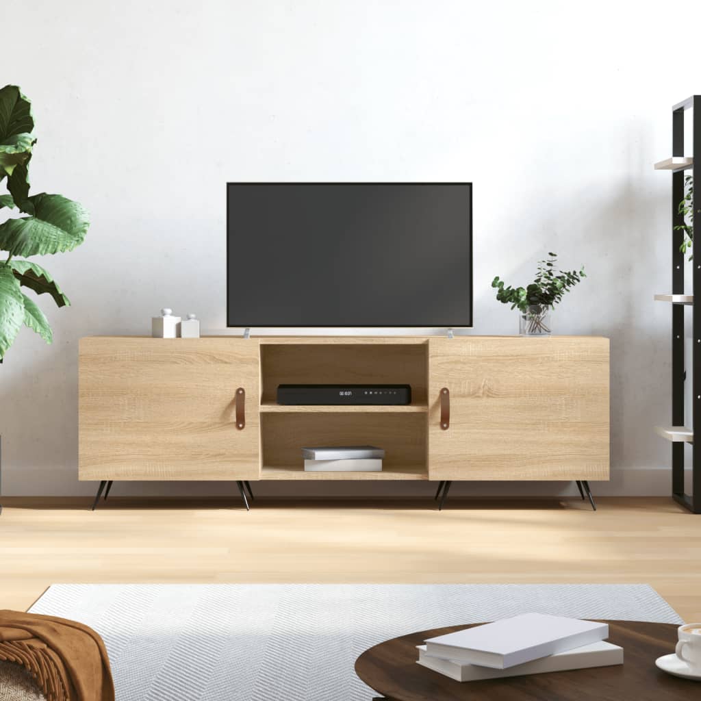 Móvel de TV 150x30x50 cm derivados de madeira carvalho sonoma