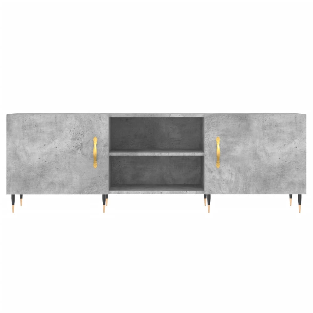 Móvel de TV 150x30x50 cm derivados de madeira cinza-cimento