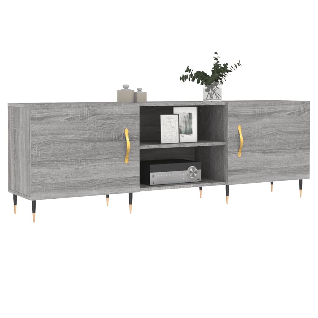 Móvel de TV 150x30x50 cm derivados de madeira cinzento sonoma