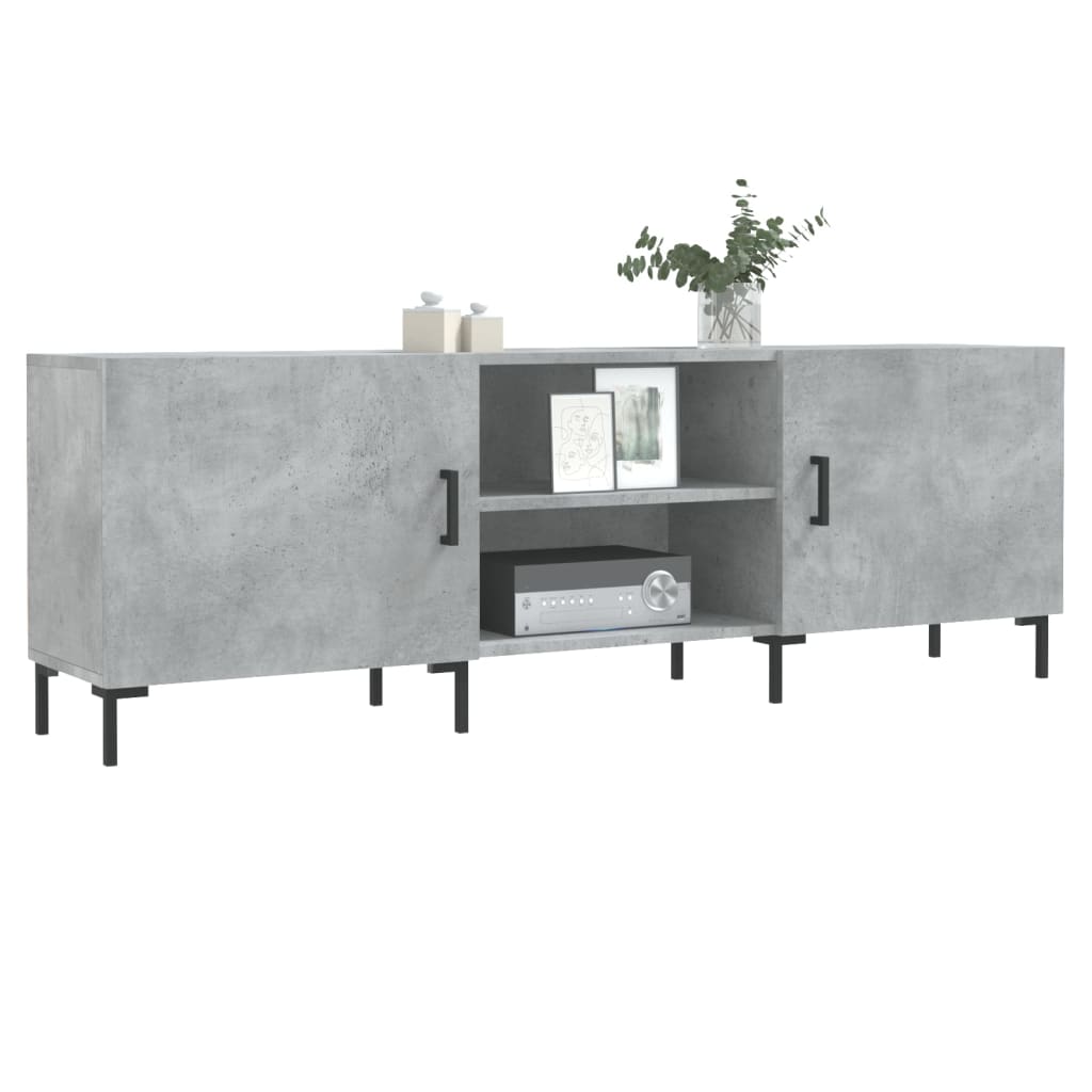 Móvel de TV 150x30x50 cm derivados de madeira cinza-cimento
