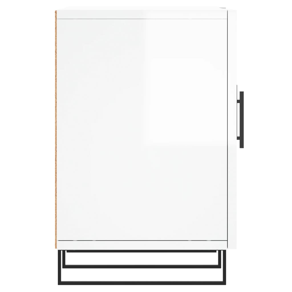 Móvel de TV 150x30x50 cm derivados de madeira branco brilhante