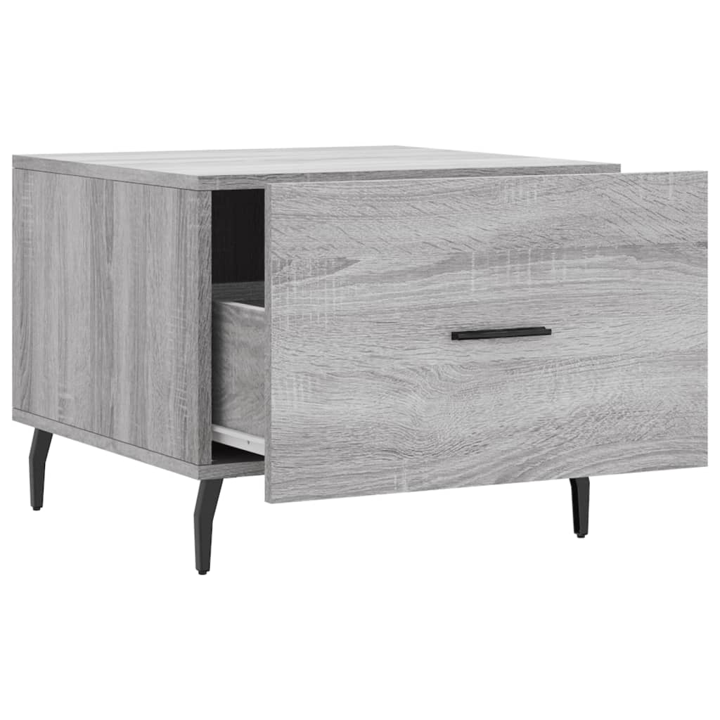 Mesa de centro 50x50x40 cm derivados madeira sonoma cinza