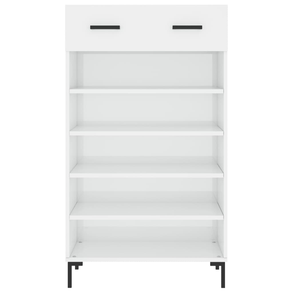 Sapateira 60x35x105 cm derivados de madeira branco brilhante