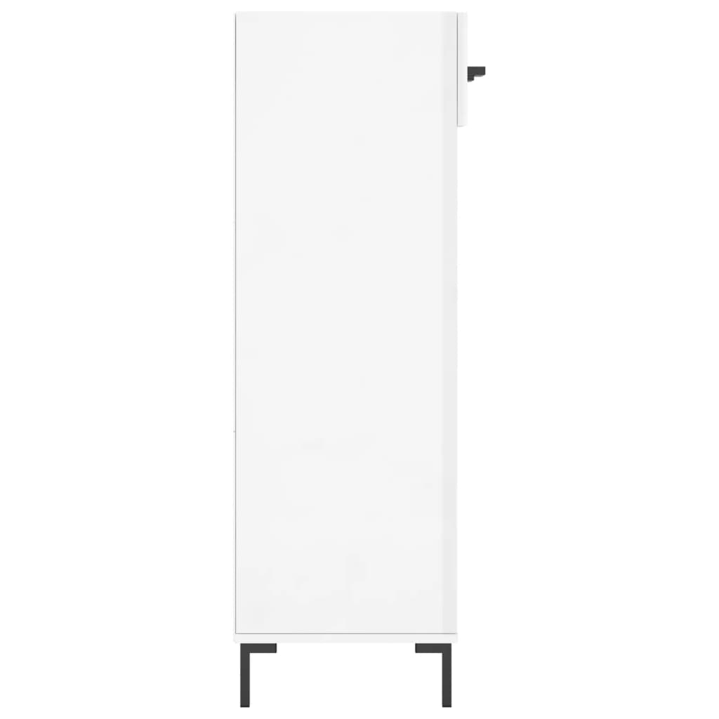 Sapateira 60x35x105 cm derivados de madeira branco brilhante