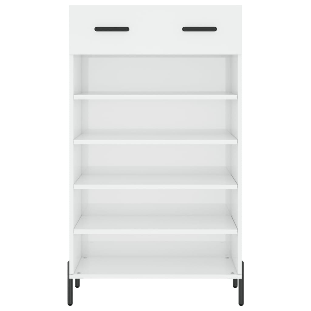 Sapateira 60x35x105 cm derivados de madeira branco brilhante