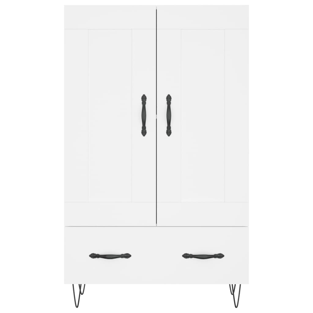 Aparador alto 69,5x31x115 cm derivados de madeira branco