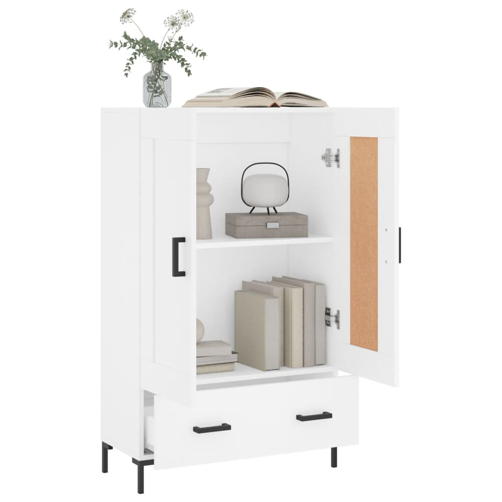 Aparador alto 69,5x31x115 cm derivados de madeira branco