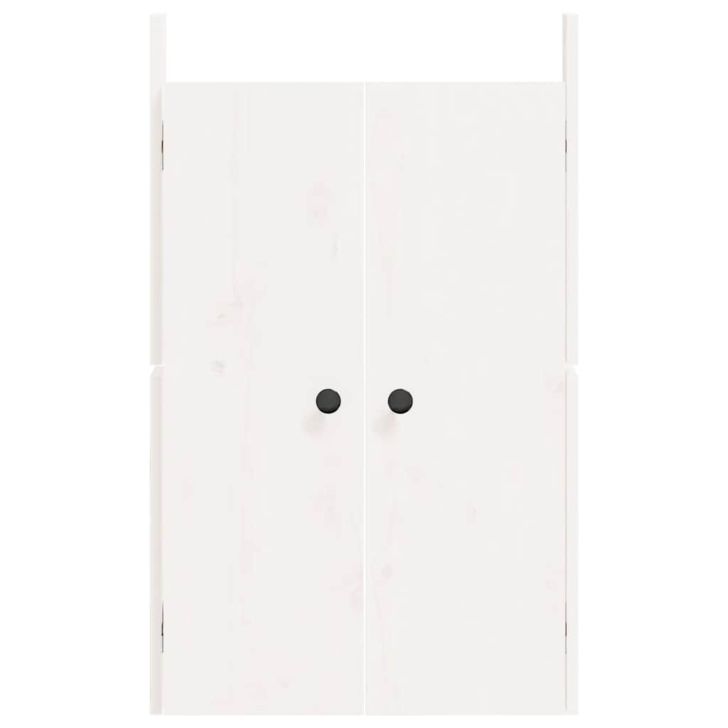 Portas de cozinha para exterior 50x9x82 cm pinho maciço branco