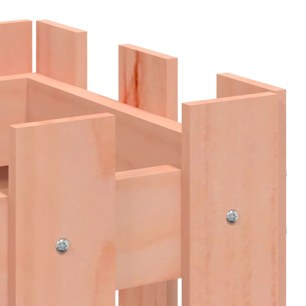 Canteiro elevado c/ design cerca 100x30x30 cm madeira douglas