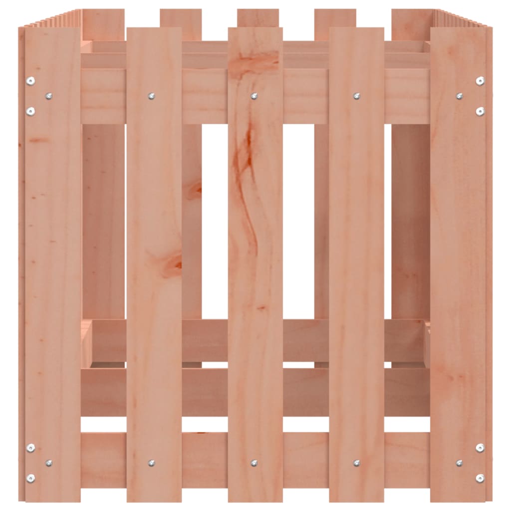 Canteiro elevado c/ design de cerca 150x50x50cm madeira douglas