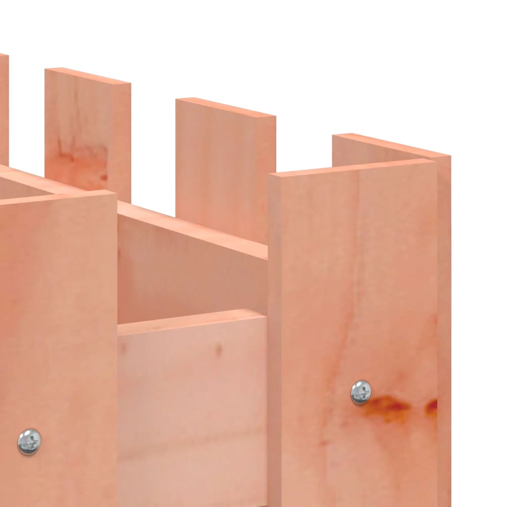 Canteiro elevado c/ design de cerca 150x50x50cm madeira douglas